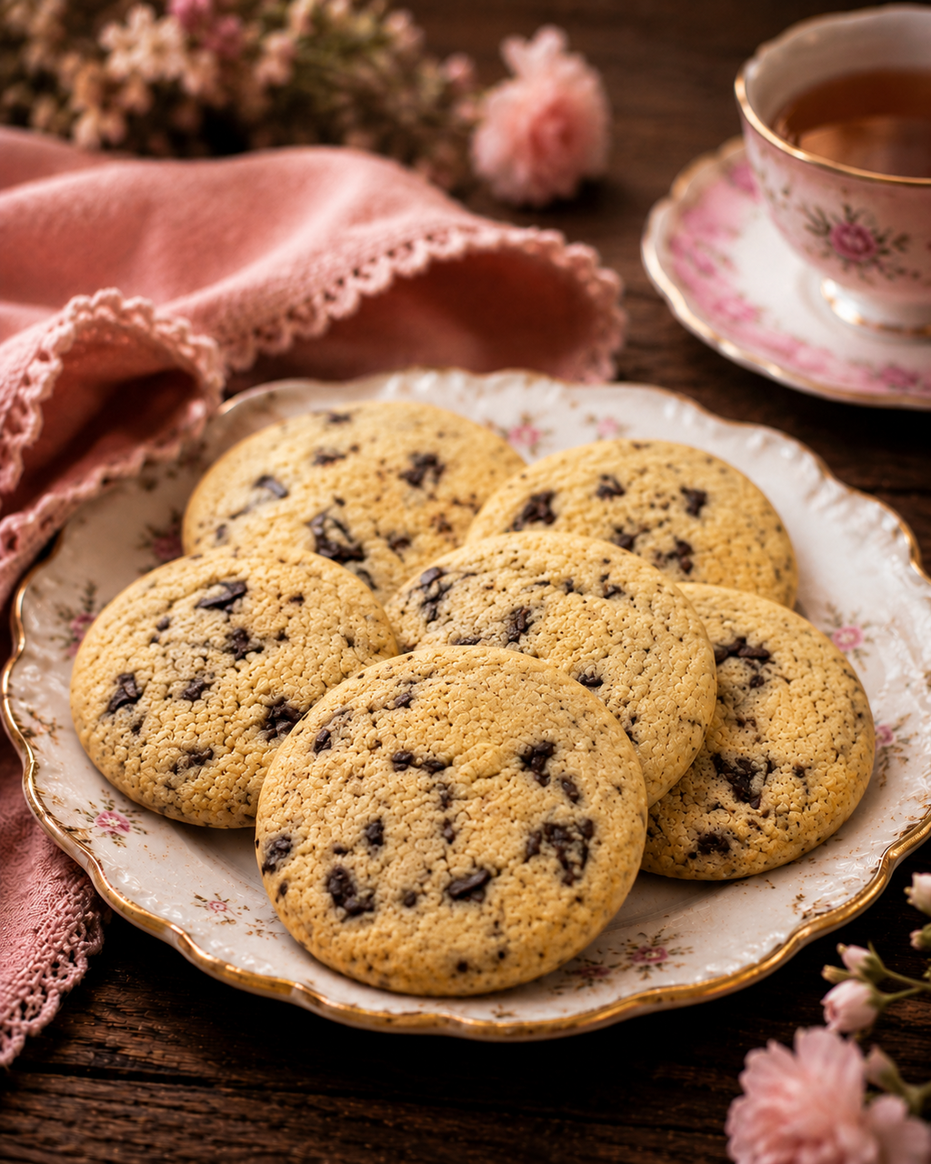 Box of six classic chocolate chip cookies